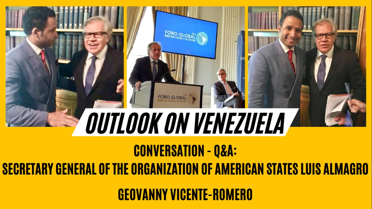 Secretario Luis Almagro y Geovanny Vicente-Romero analizan crisis de Venezuela en el Foro Global América Latina y el Caribe - #GlobalForumLAC