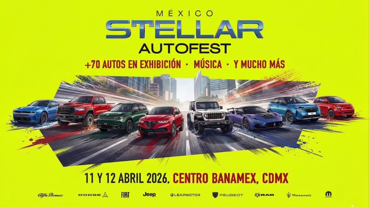 Stellar Autofest México 2026: Ubicación y horarios del Auto Show gratuito