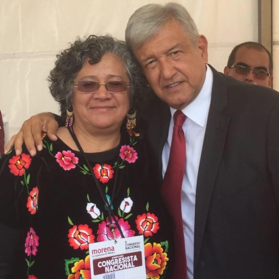 Martha Garcia y AMLO