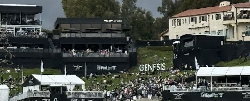 Claudia Márquez y José Muñoz en el Genesis Invitational