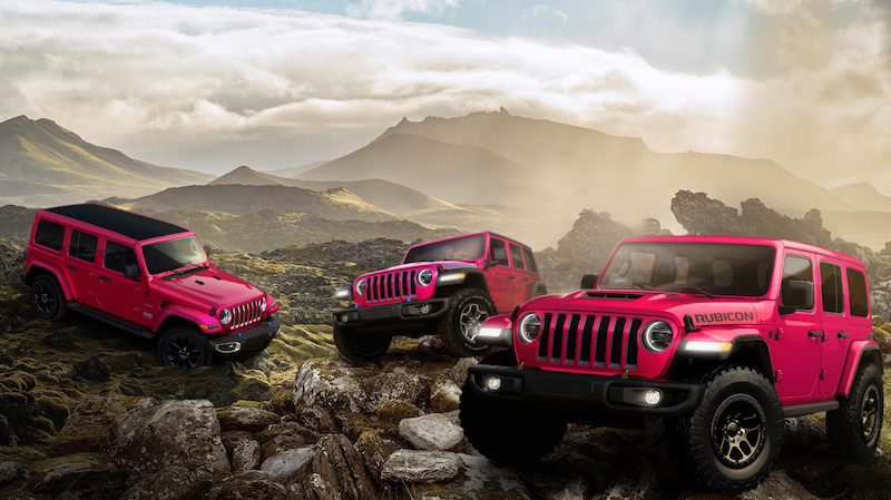 Línea Wrangler 2021 en color Tuscadero